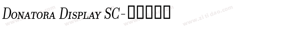 Donatora Display SC字体转换